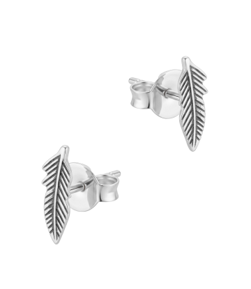 Feathers Silver Stud Earring STS-6542